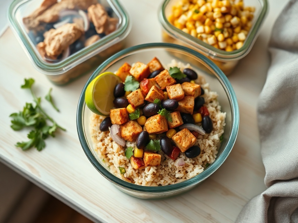 Chipotle-Lime Chicken Burrito Bowls
