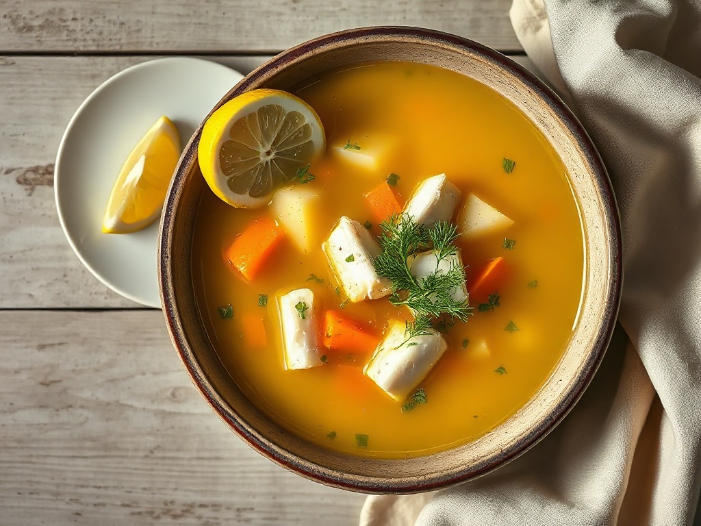 Cod, Potato and Dill Soup