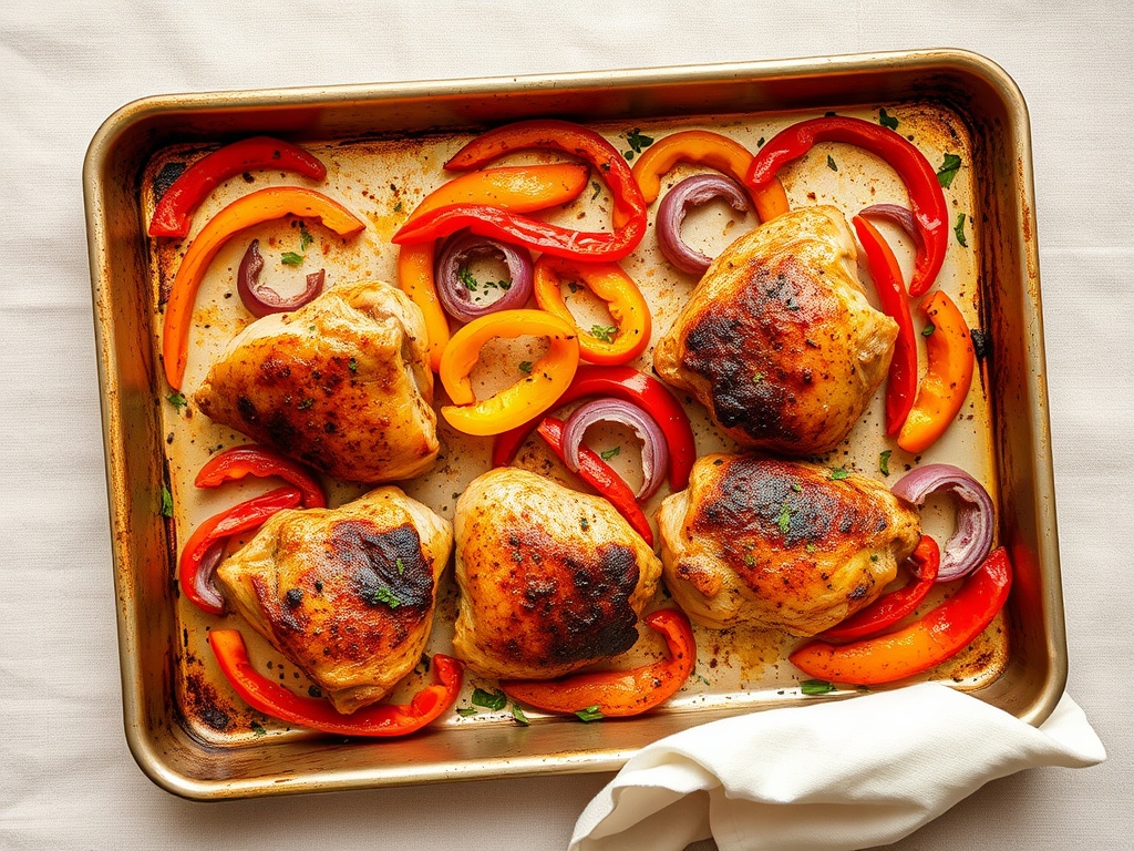 Sheet-Pan Paprika Chicken with Peppers