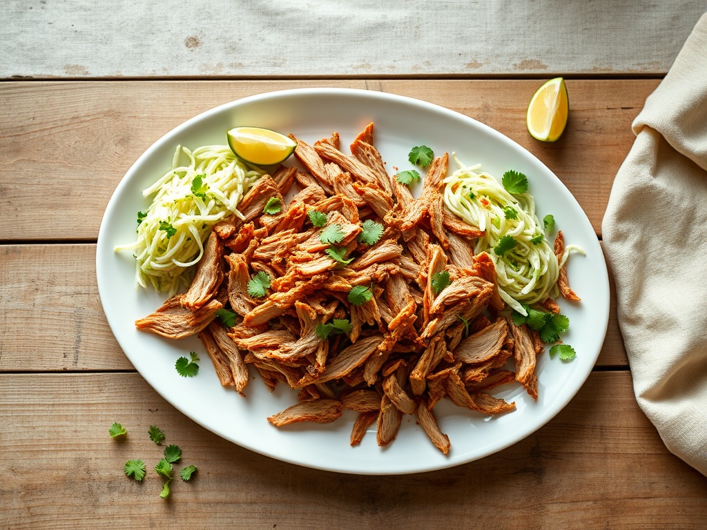 Slow-Cooker Mojo Pork with Lime Cabbage Slaw